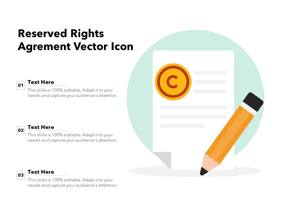 Reserved Rights Agreement Vector Icon Ppt PowerPoint Presentation Inspiration PDF