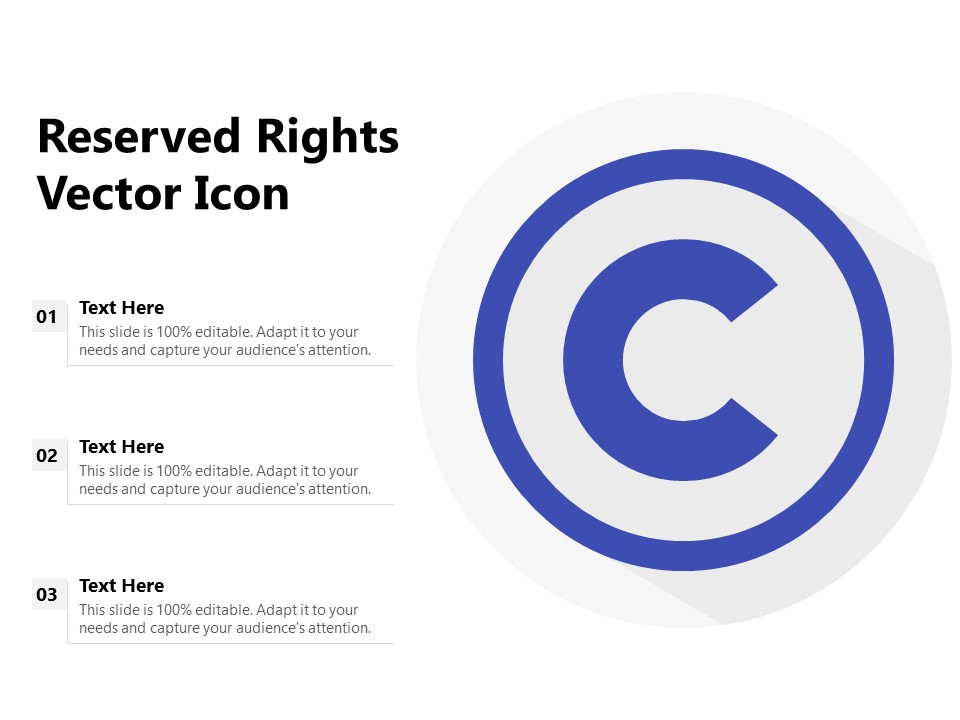 Reserved Rights Vector Icon Ppt PowerPoint Presentation Infographic Template Slides PDF
