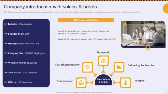 Residential And Commercial Building Construction Company Profile Ppt PowerPoint Presentation Complete Deck With Slides
