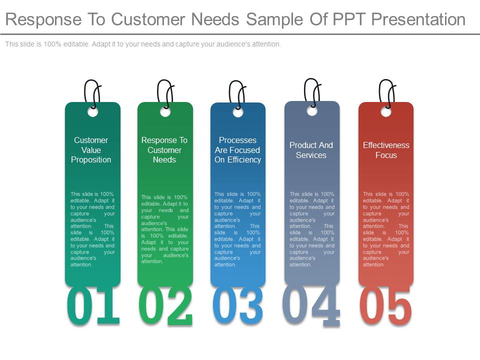 Response To Customer Needs Sample Of Ppt Presentation
