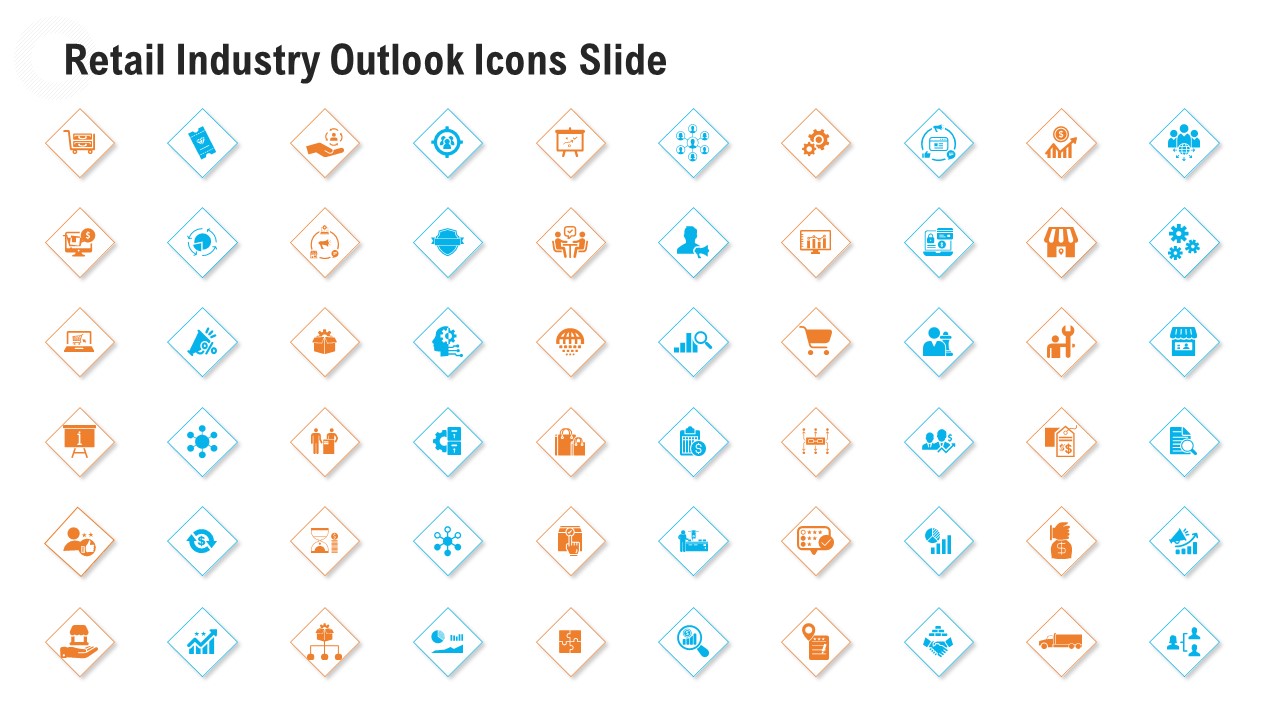Retail Industry Outlook Icons Slide Infographics PDF