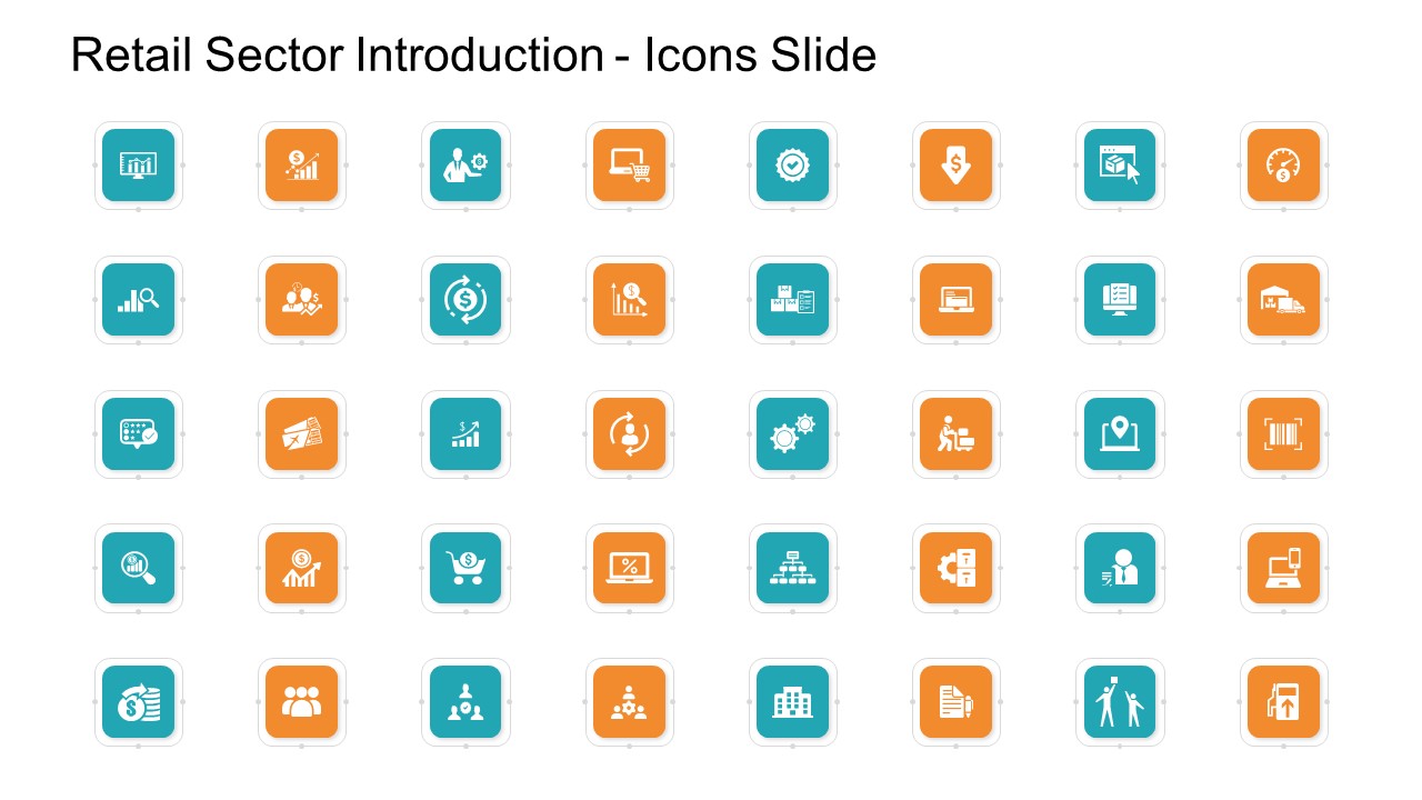 Retail Sector Introduction Icons Slide Introduction PDF