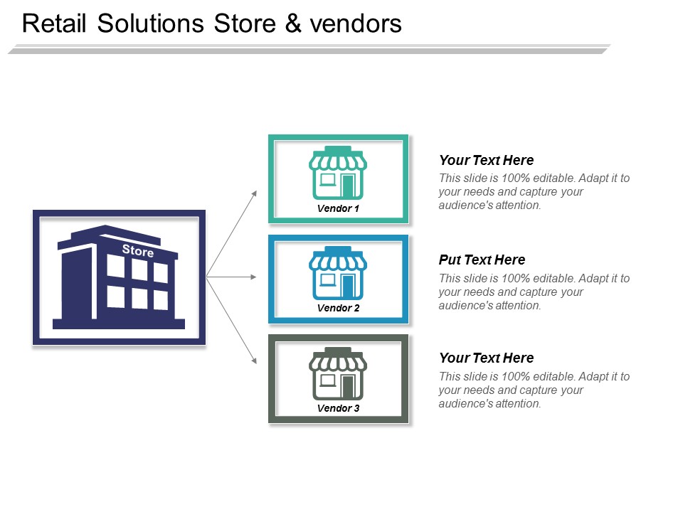 Retail Solutions Store And Vendors Ppt PowerPoint Presentation Portfolio Introduction