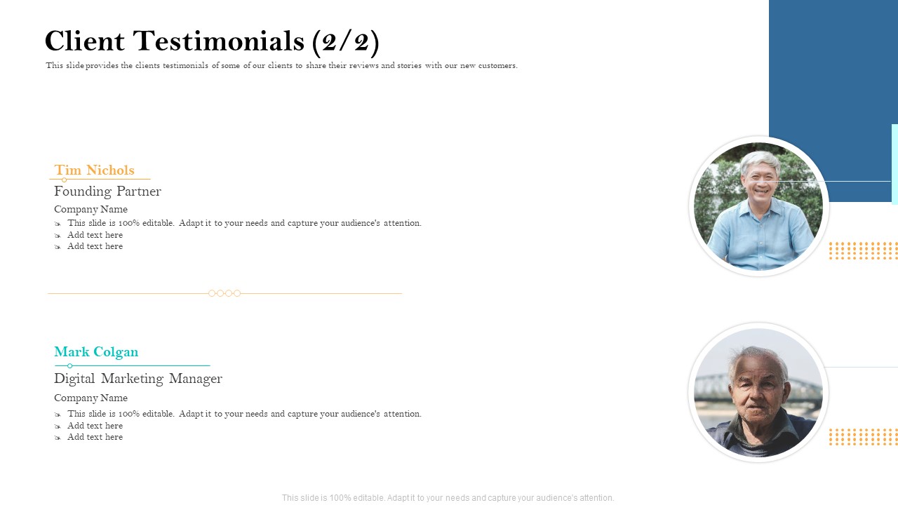 Retirement Income Analysis Client Testimonials Teamwork Ppt Slides Influencers PDF