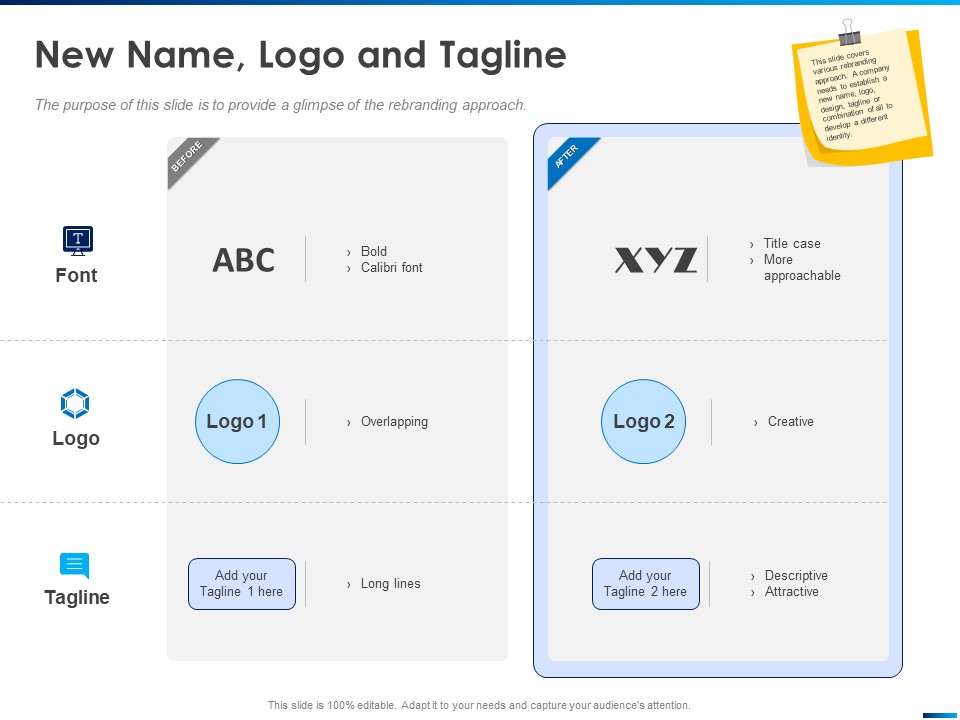 Revamping Firm Presence Through Relaunching New Name Logo And Tagline Ppt PowerPoint Presentation Icon Gallery PDF