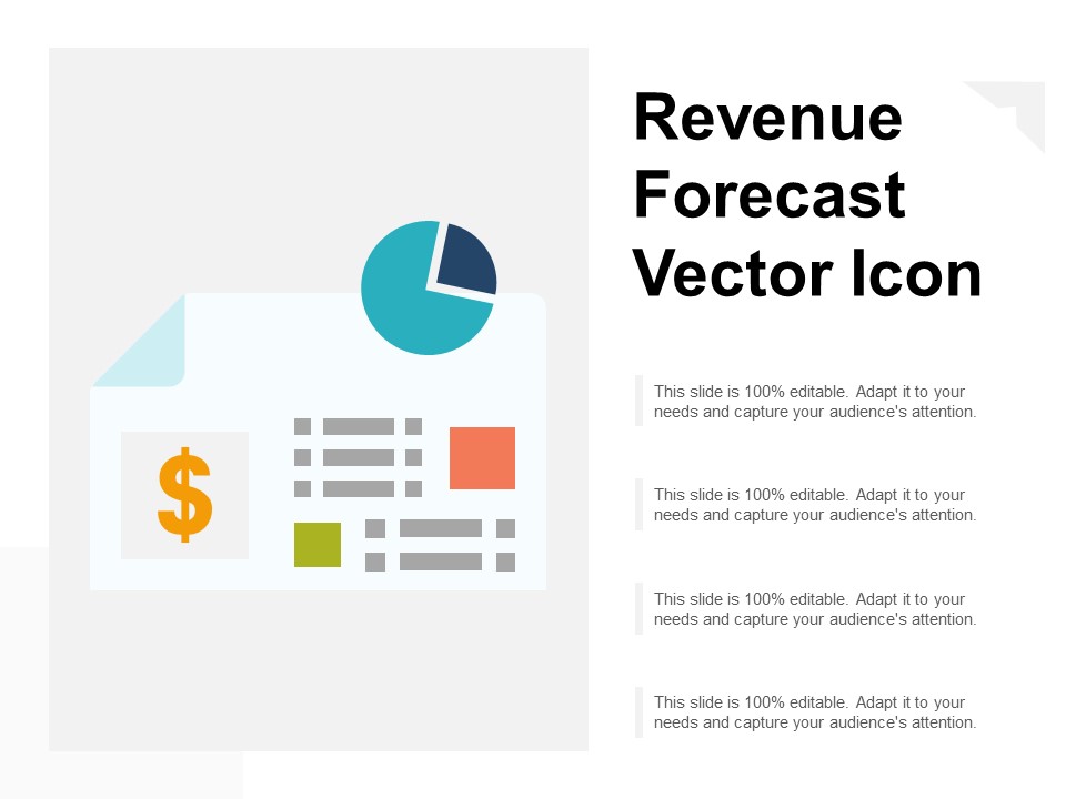 Revenue Forecast Vector Icon Ppt PowerPoint Presentation Infographics Graphics Pictures