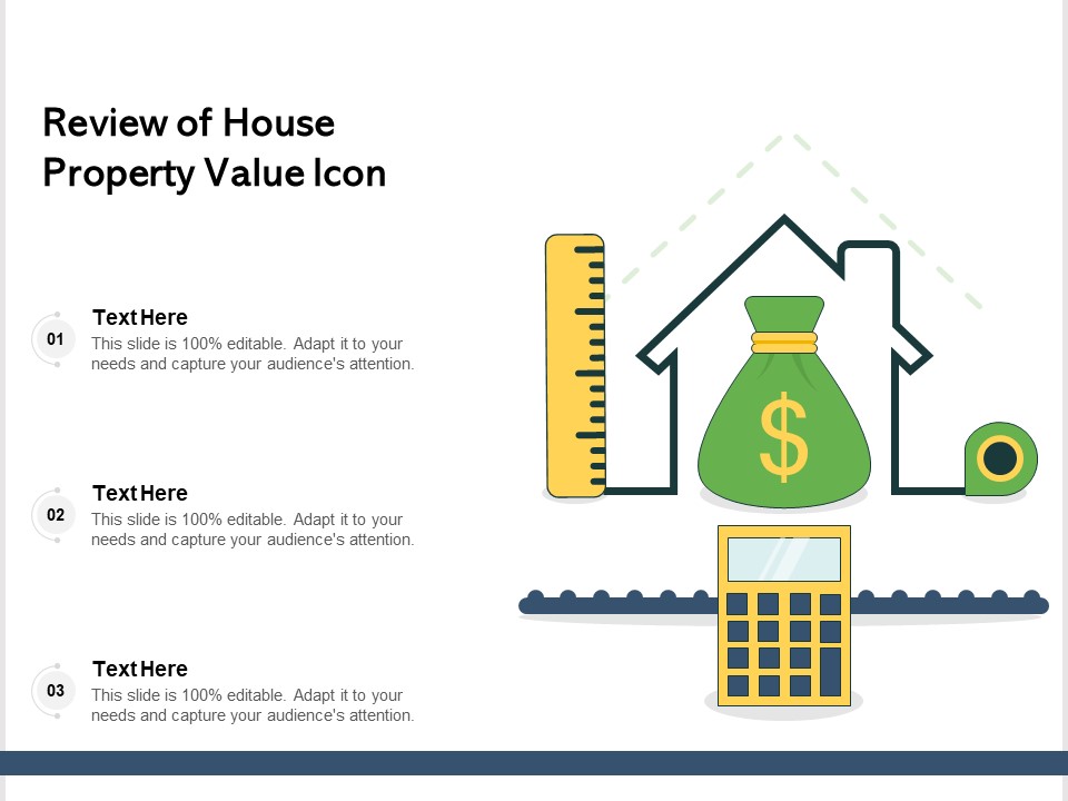 Review Of House Property Value Icon Ppt PowerPoint Presentation Gallery Topics PDF