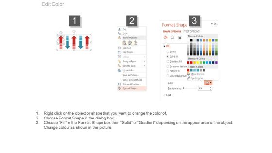 Rise And Fall Arrows For Profit Values Powerpoint Slides