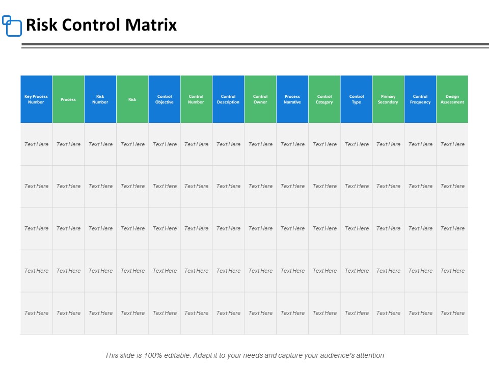 Risk Control Matrix Marketing Ppt PowerPoint Presentation Show Layouts