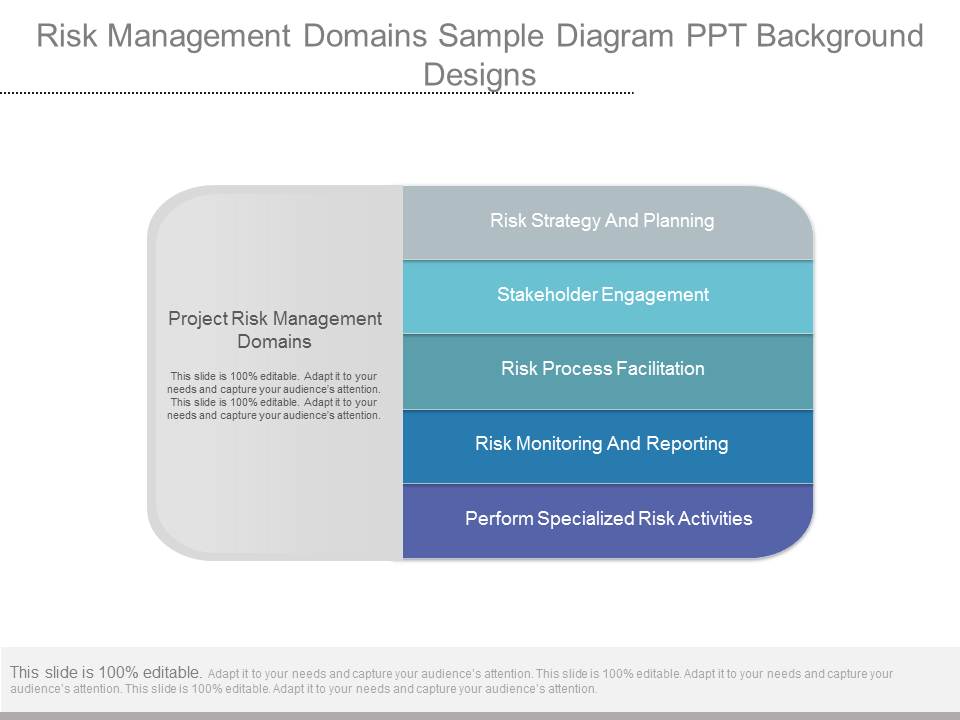 Risk Management Domains Sample Diagram Ppt Background Designs