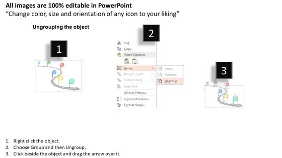 Roadmap Design With Infographics Powerpoint Templates