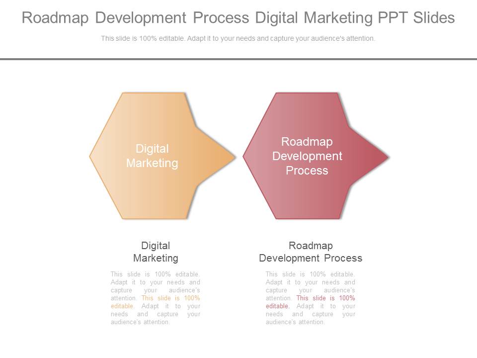 Roadmap Development Process Digital Marketing Ppt Slides