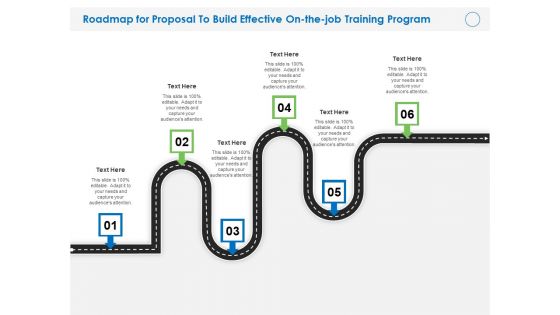 Roadmap For Proposal To Build Effective On The Job Training Program Ppt File Structure PDF