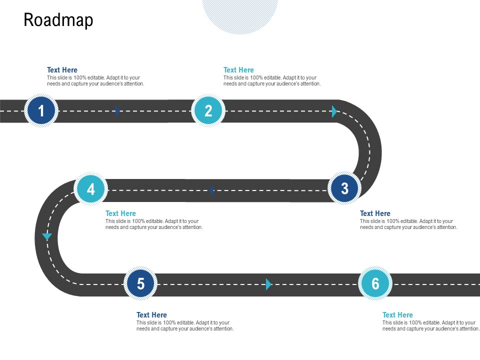 Roadmap Six Stage Process Ppt PowerPoint Presentation Icon Example