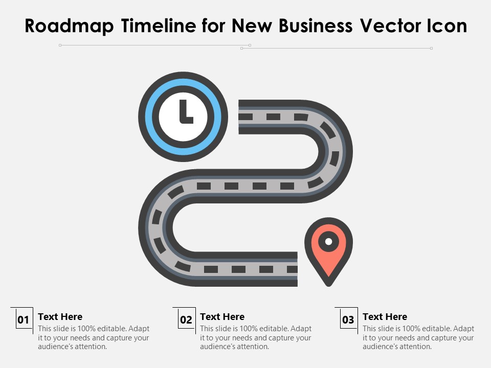 Roadmap Timeline For New Business Vector Icon Ppt PowerPoint Presentation File Clipart PDF