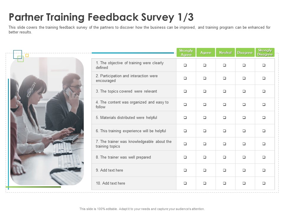 Robust Partner Sales Enablement Program Partner Training Feedback Survey Content Structure PDF