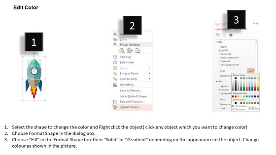 Rocket Diagram For Competitive Analysis Powerpoint Template