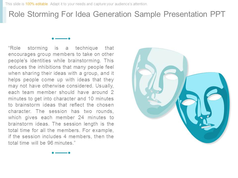 Role Storming For Idea Generation Sample Presentation Ppt