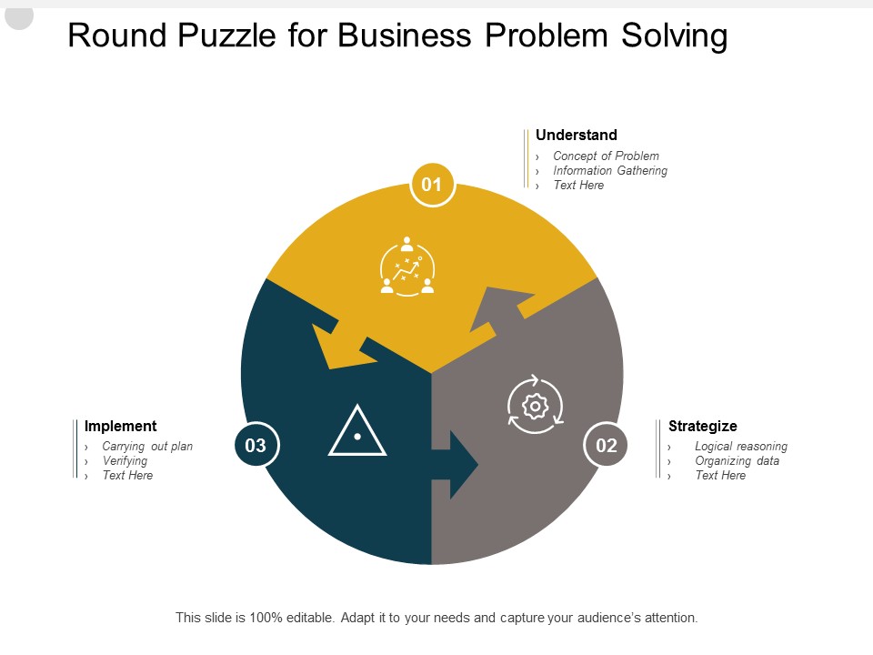 Round Puzzle For Business Problem Solving Ppt PowerPoint Presentation File Graphics