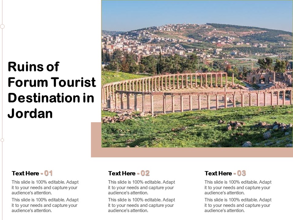 Ruins Of Forum Tourist Destination In Jordan Ppt PowerPoint Presentation Portfolio Sample PDF