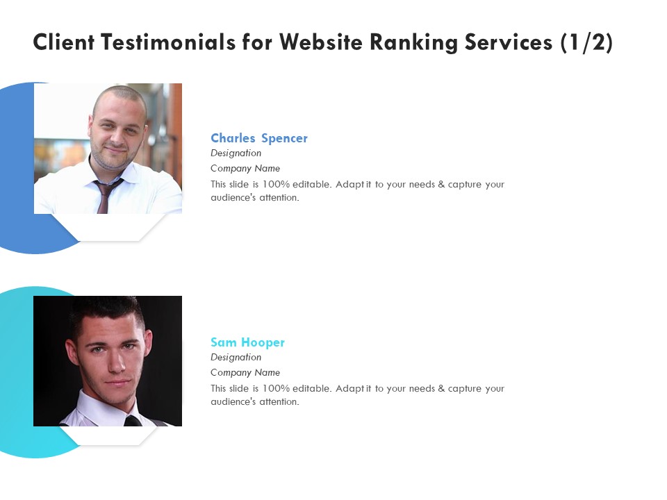 SEO Proposal Template Client Testimonials For Website Ranking Services Management Ppt PowerPoint Presentation Styles Diagrams PDF