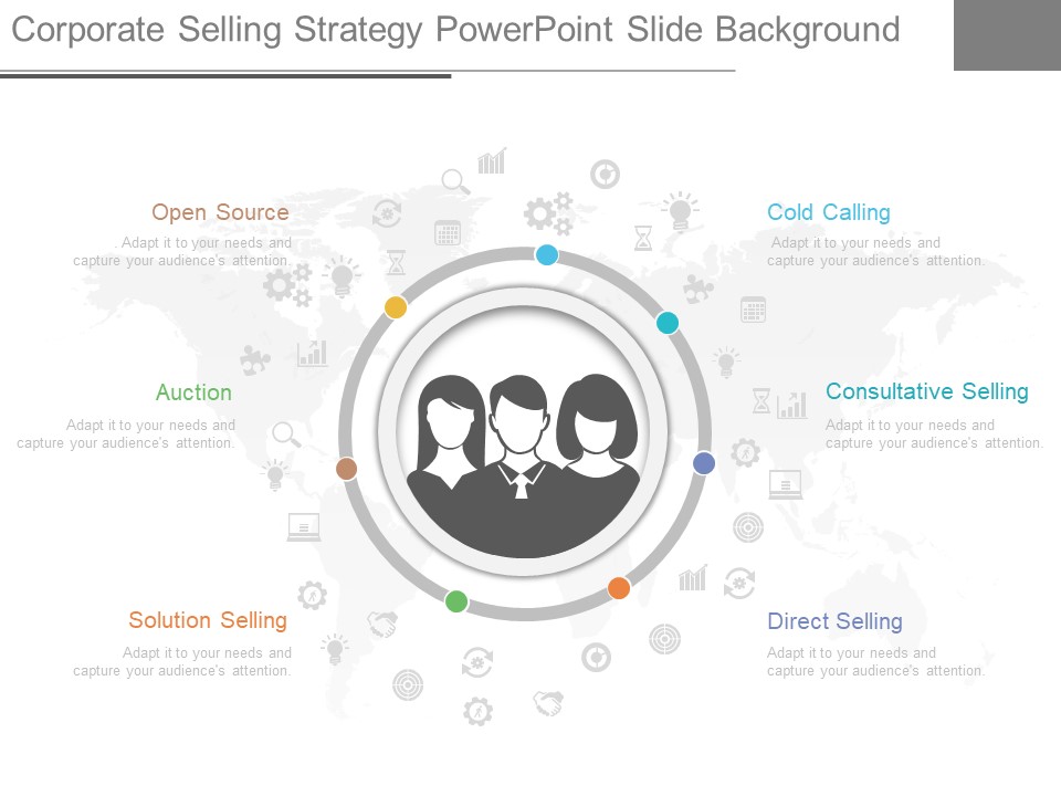 Corporate Selling Strategy Powerpoint Slide Background
