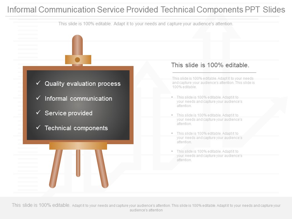 Informal Communication Service Provided Technical Components Ppt Slides