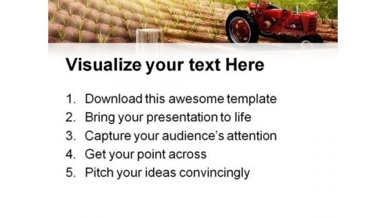 Morning On The Farm Nature PowerPoint Template 1110