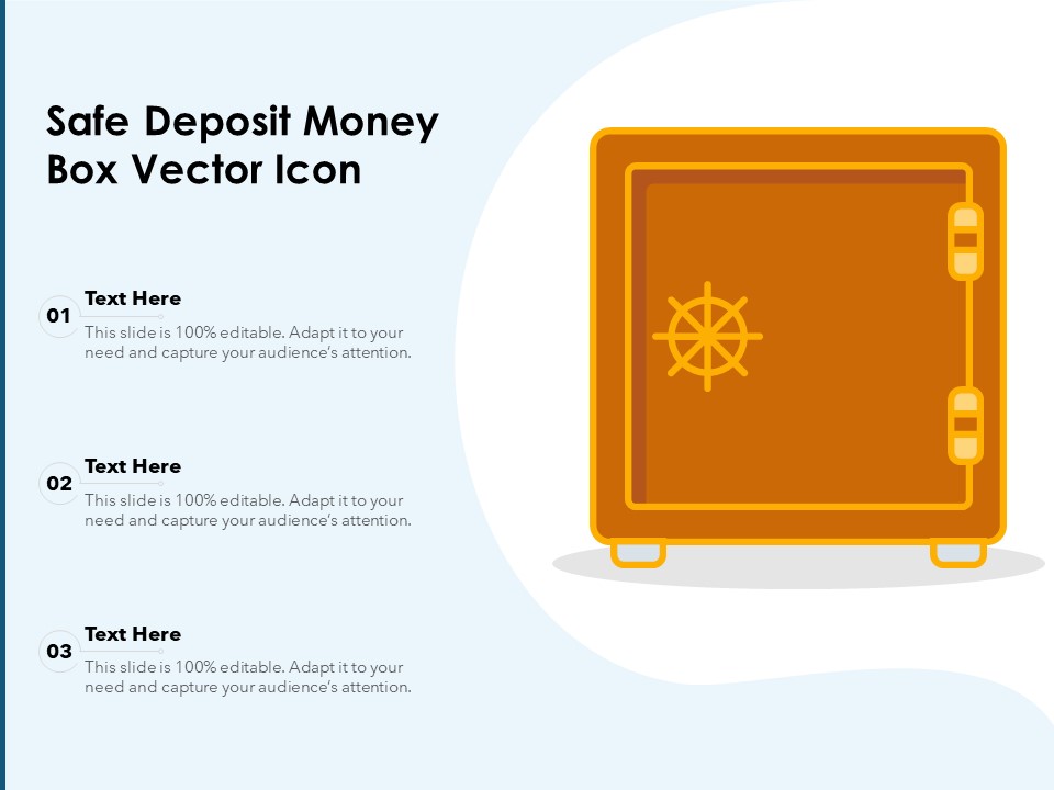 Safe Deposit Money Box Vector Icon Ppt PowerPoint Presentation Portfolio Sample PDF