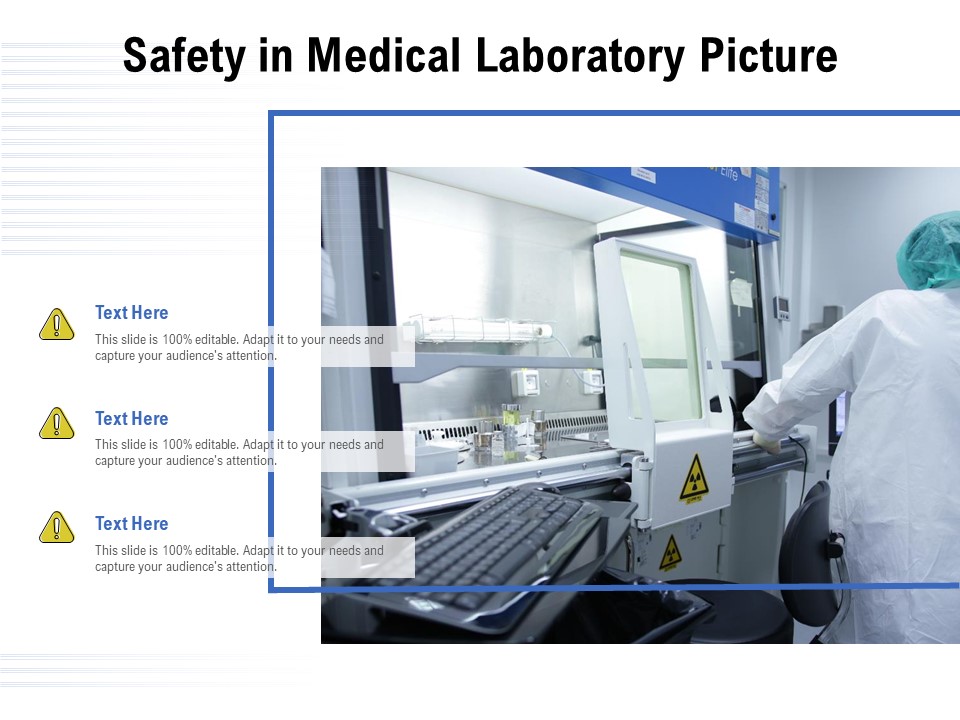 Safety In Medical Laboratory Picture Ppt PowerPoint Presentation Ideas Model PDF