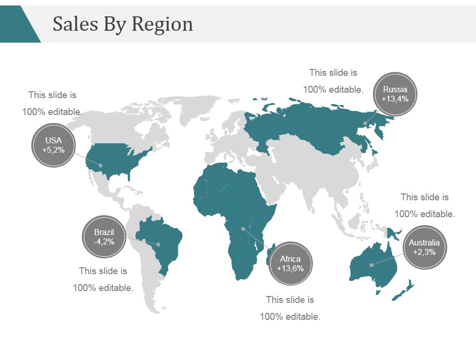 Sales By Region Ppt PowerPoint Presentation Infographic Template