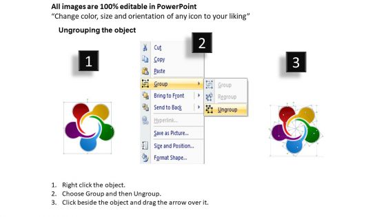 Sales Diagram Business Circular Flow 5 Stages Marketing Diagram