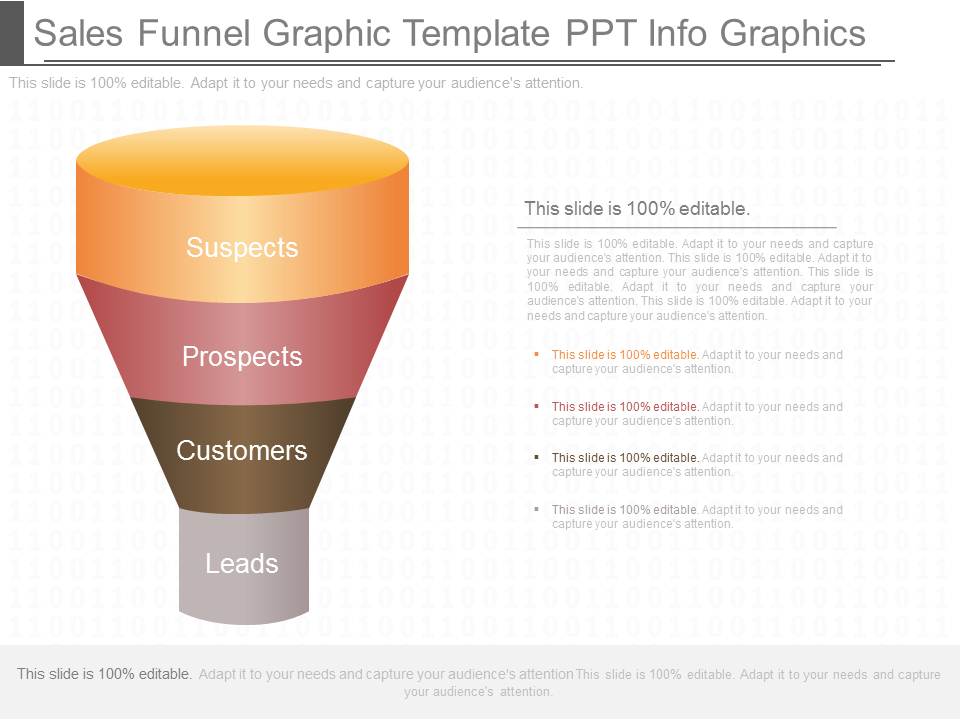 Sales Funnel Graphic Template Ppt Info Graphics