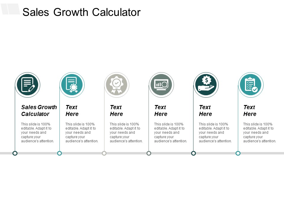 Sales Growth Calculator Ppt PowerPoint Presentation Outline Ideas Cpb