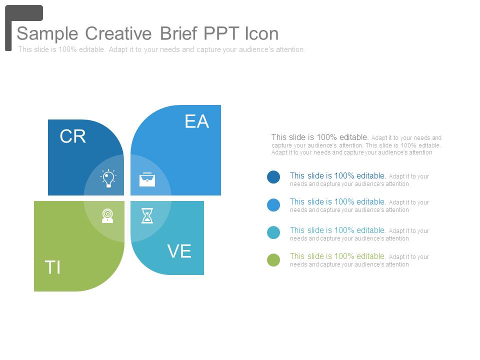 Sample Creative Brief Ppt Icon
