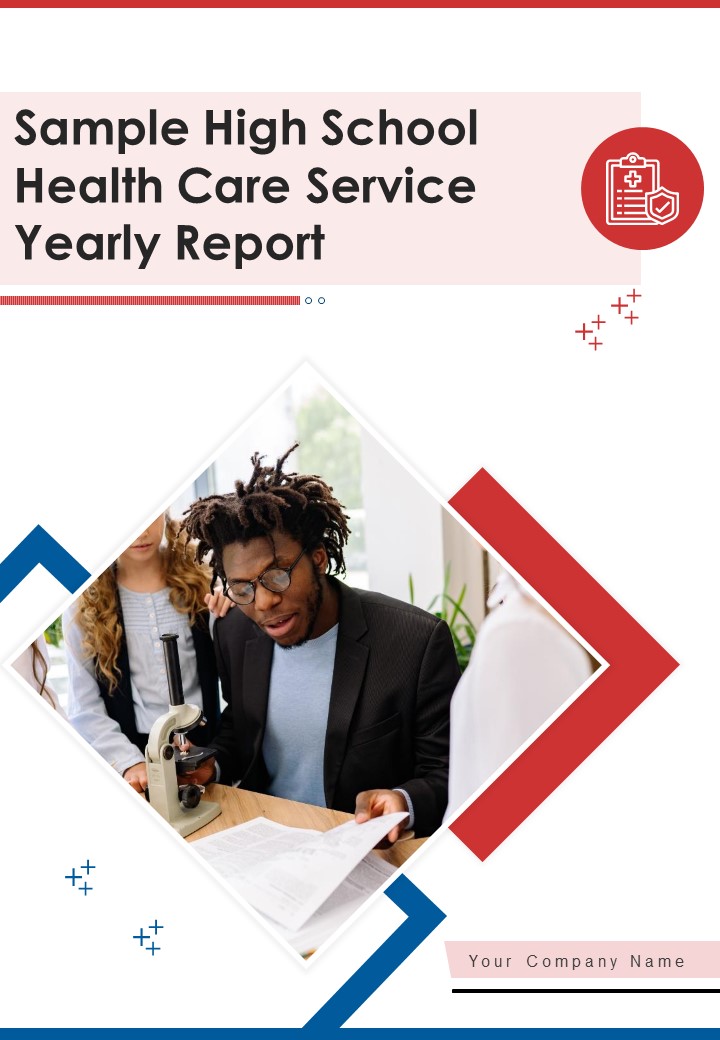 Sample High School Health Care Services Yearly Report One Pager Documents