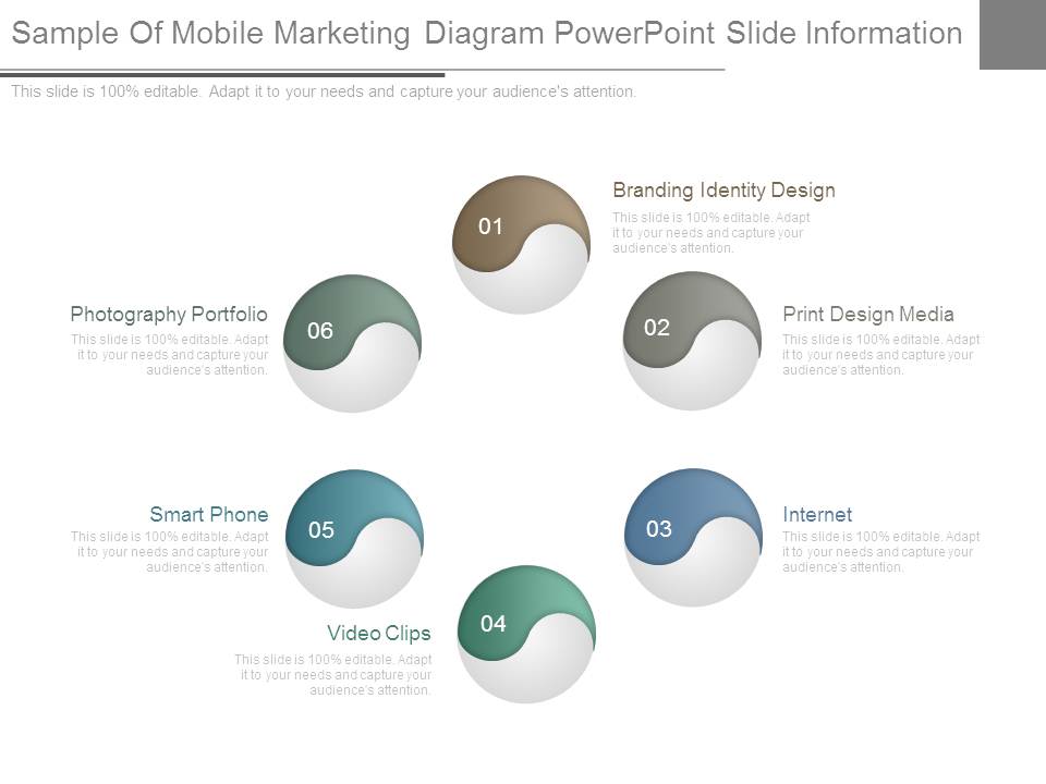 Sample Of Mobile Marketing Diagram Powerpoint Slide Information