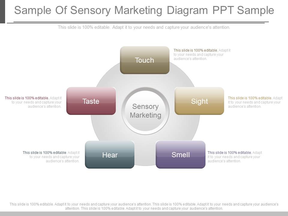 Sample Of Sensory Marketing Diagram Ppt Sample