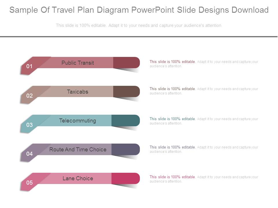 Sample Of Travel Plan Diagram Powerpoint Slide Designs Download