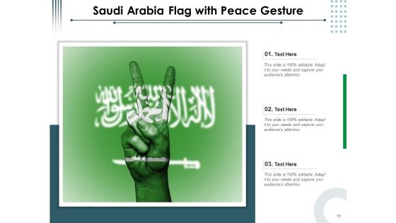Saudi Arabia Flag Steel Pole Human Face Ppt PowerPoint Presentation Complete Deck