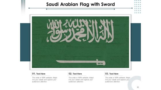 Saudi Arabia Flag Steel Pole Human Face Ppt PowerPoint Presentation Complete Deck