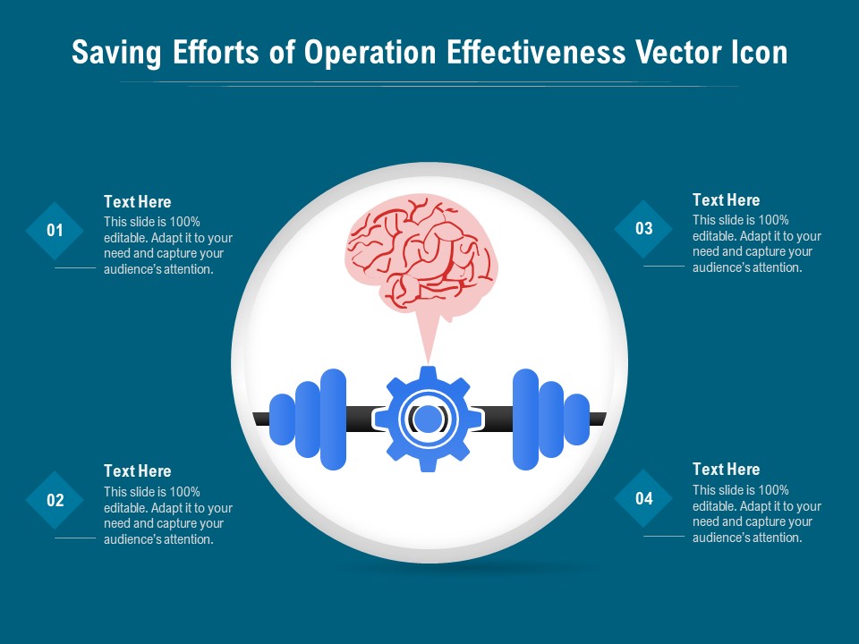 Saving Efforts Of Operation Effectiveness Vector Icon Ppt PowerPoint Presentation File Infographics PDF