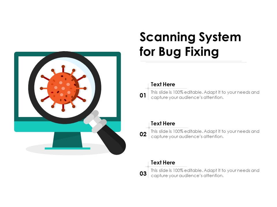 Scanning System For Bug Fixing Ppt PowerPoint Presentation File Smartart PDF