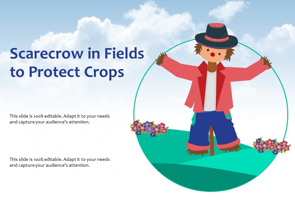 Scarecrow In Fields To Protect Crops Ppt PowerPoint Presentation Slides Layout PDF