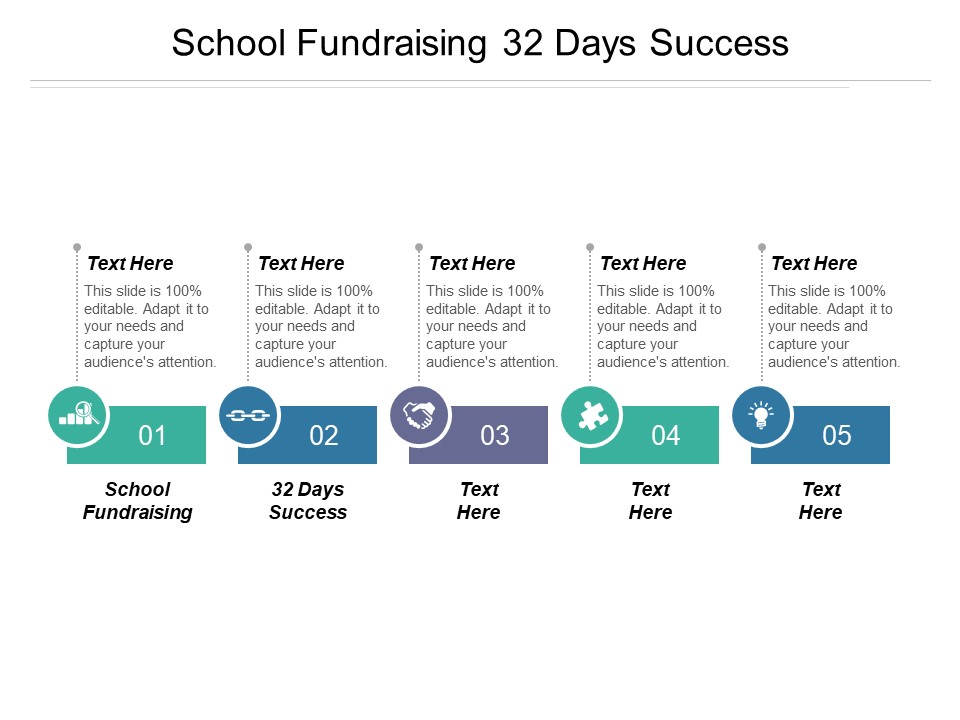 School Fundraising 32 Days Success Ppt PowerPoint Presentation Model Format