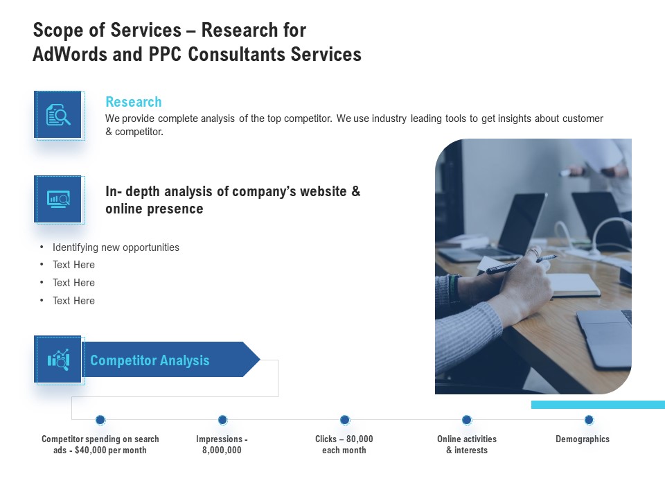 Scope Of Services Research For Adwords And PPC Consultants Services Topics PDF