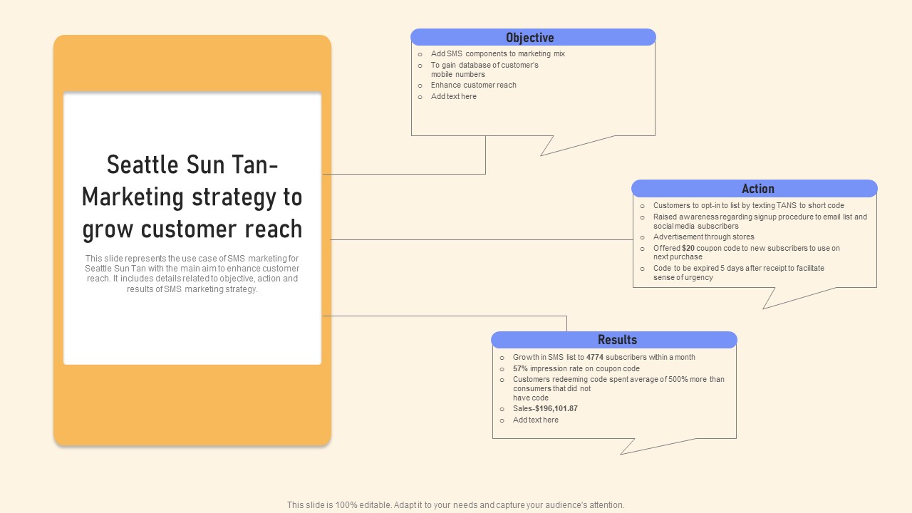 Seattle Sun Tan Marketing Strategy To Grow Customer Reach Ppt PowerPoint Presentation File Gallery PDF