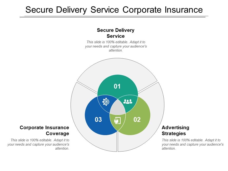 Secure Delivery Service Corporate Insurance Coverage Advertising Strategies Ppt PowerPoint Presentation Ideas Inspiration