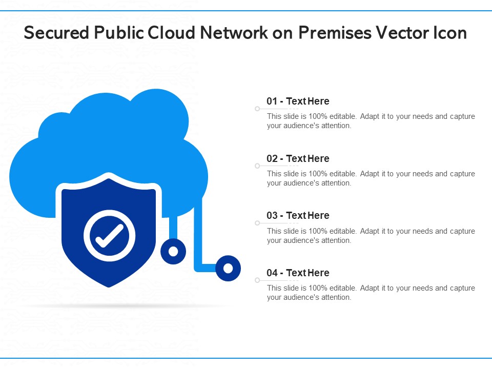 Secured Public Cloud Network On Premises Vector Icon Ppt PowerPoint Presentation Gallery Slideshow PDF