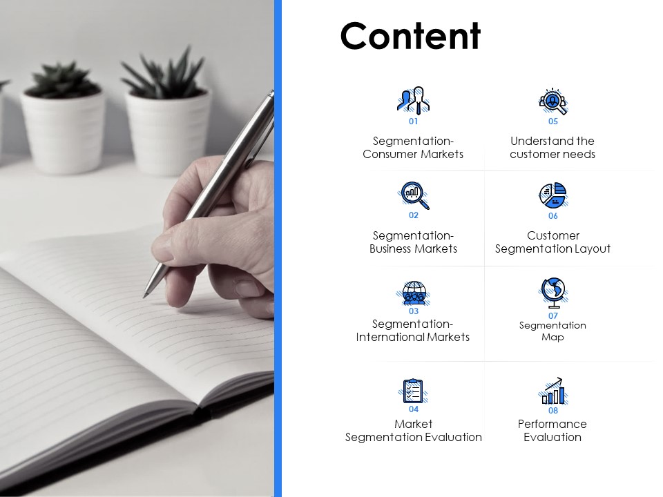Segmentation Of B2B Markets Content Ppt PowerPoint Presentation Professional PDF